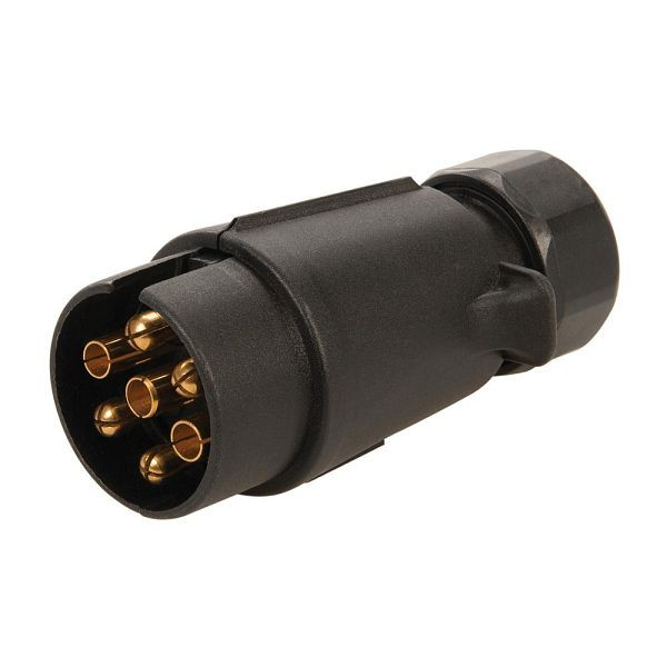 Silverline Anhängerstecker, N-Typ, 7-polig, 12 V, 363152