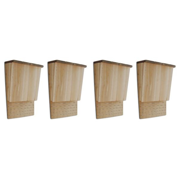 vidaXL Fledermaushäuser 4 Stk. 22 x 12 x 34 cm Holz, 276009