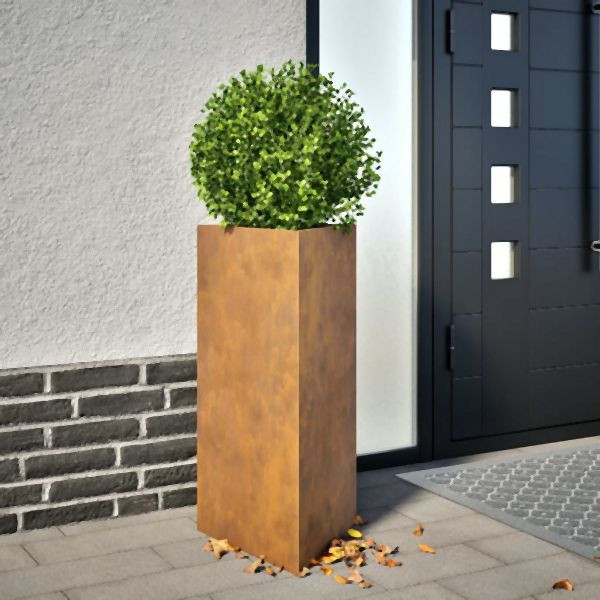 vidaXL Pflanzkübel 2 Stk. Dreieckig 40x34,5x70 cm Cortenstahl, 851170