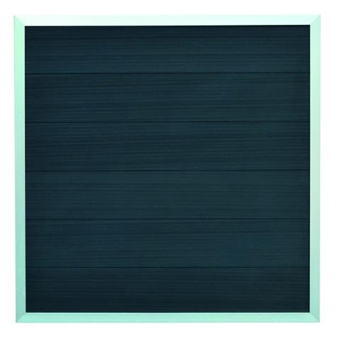 T&J MALÖ-Serie ANTHRAZIT, 180 x 180 cm, WPC-Zaun, ALU-Rahmen, 45301