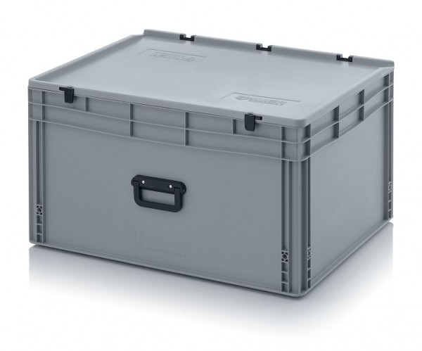 Auer Eurobehälter Koffer 2GL 2 Griffe auf der Längsseite, LxBxH: 80 x 60 x 43,5 cm, ED 86/42 2GL