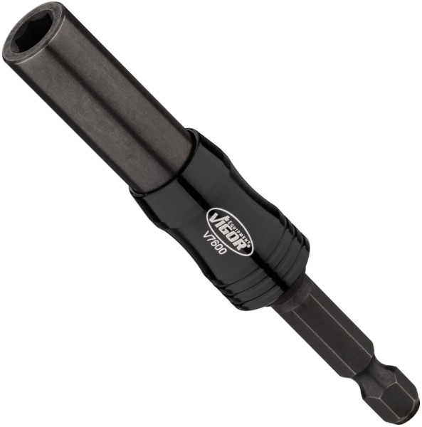 VIGOR Bithalter mit Gelenk, Sechskant 6,3 (1/4 Zoll), Sechskant 6,3 (1/4 Zoll), 88 mm, V7600