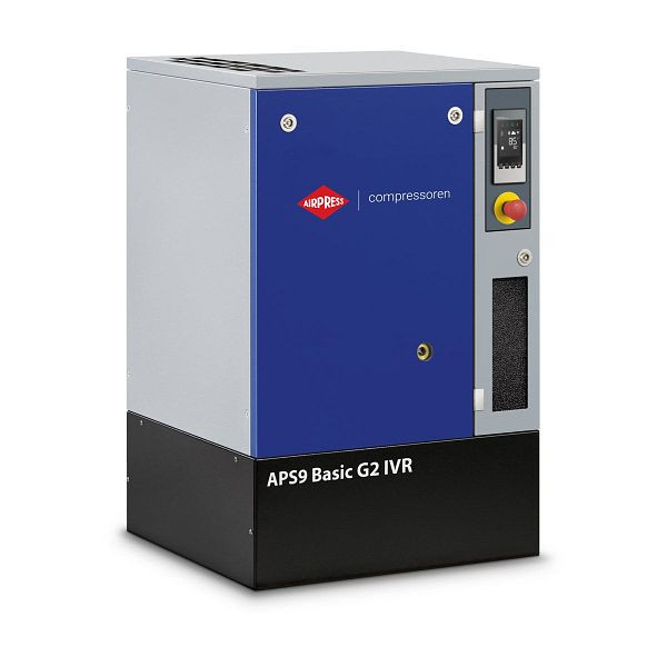 Airpress Schraubenkompressor 10 bar 10 PS/7.5 kW 594-966 l/min (APS 9 IVR Basic G2), 362809-IVR
