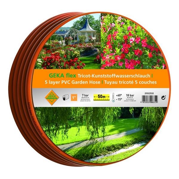 GEKA-flex-Wasserschlauch, 1/2" 25m-Rolle PVC mit Tricoteinlage, 13.8113.9