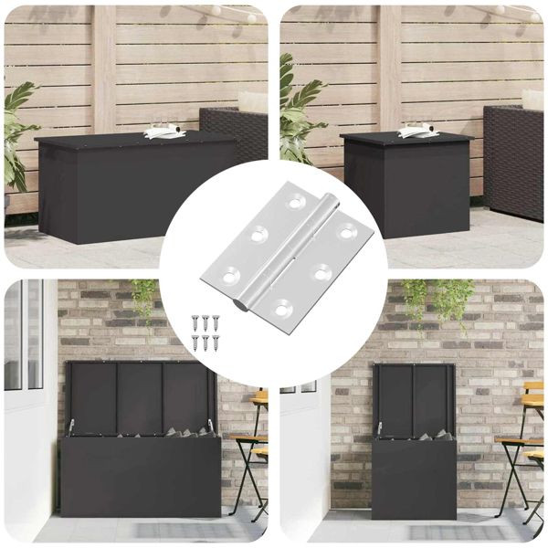 vidaXL Scharnier 720-teilig Silber 50 x 38 x 1,3 mm Stahl, 864664