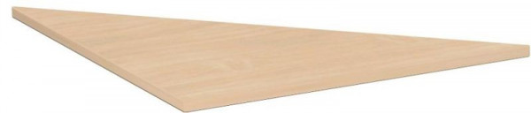 geramöbel Verkettungsplatte Dreieck 90° inkl. Verkettungsmaterial, C Fuß Pro, 800x800, Buche, N-647508-B