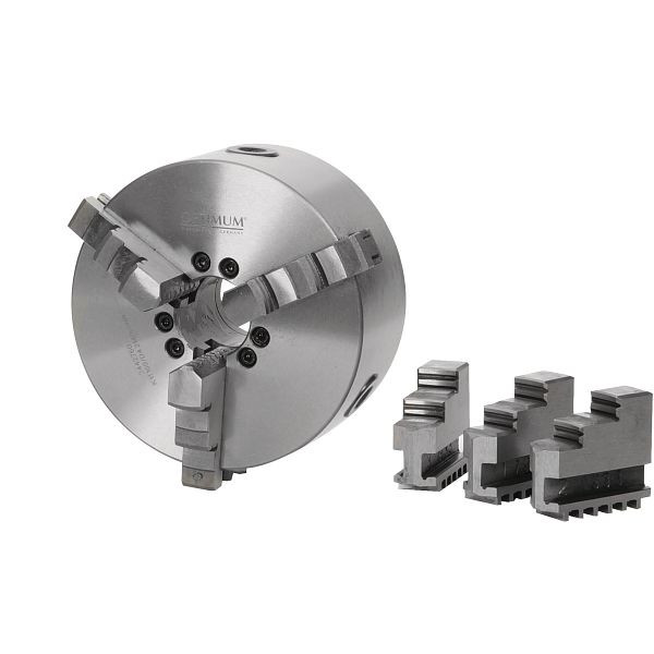 Optimum Dreibackendrehfutter zentrisch spannend Ø 200 mm Camlock DIN ISO 702-2 Nr. 4, 3442762