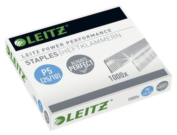LEITZ 5574 Heftklammern 25/10, 1000 Stück, 5574-00-00, 4002432364060