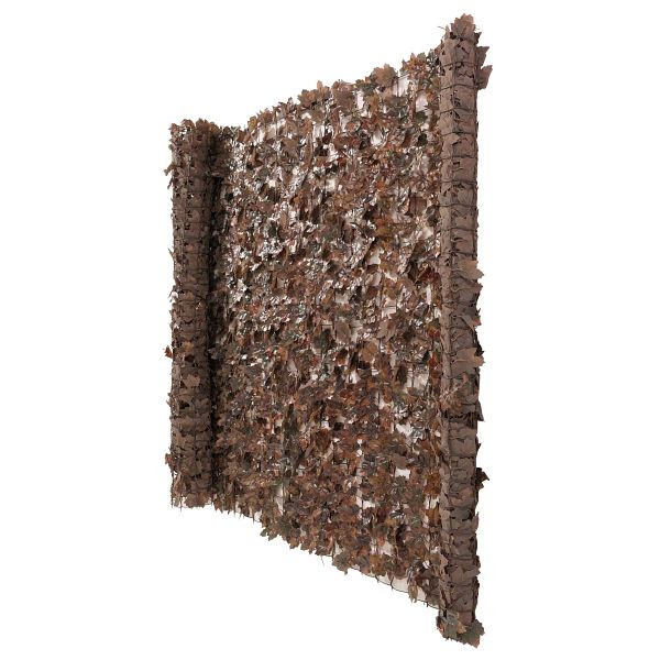 Mendler Balkonsichtschutz N77, Sichtschutz Windschutz Verkleidung für Balkon Terrasse Zaun, 300x100cm Ahorn braun, 106263