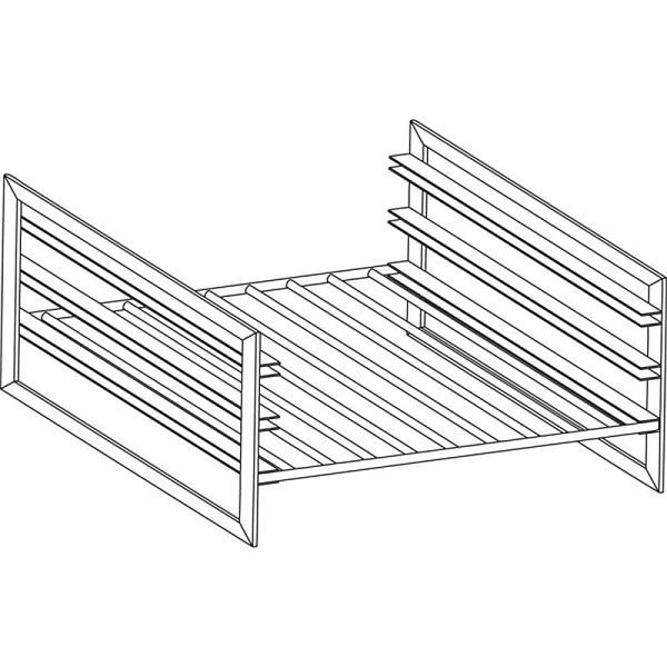 KBS Führungsschienen-Kit GN 1/1 für Unterbauten 40cm, 10409336