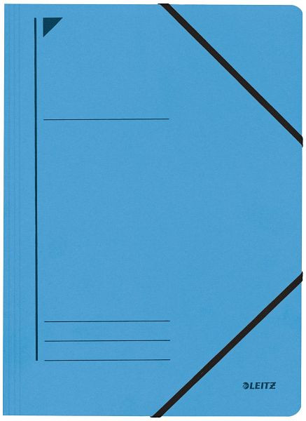 LEITZ 3980 Eckspanner, A4, 250 Blatt, Pendarec-Karton (RC), blau, 3980-00-35