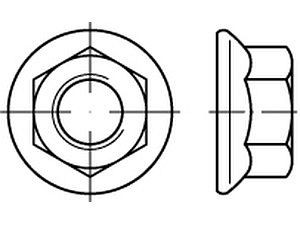 Sechskantmuttern EN 1661 8 M 10 galvanisch verzinkt VE=S (500 Stück)