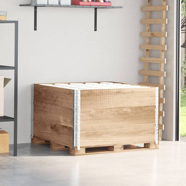 vidaXL Paletten-Aufsatzrahmen 3 Stück 100x100 cm Massivholz Kiefer, 3295374