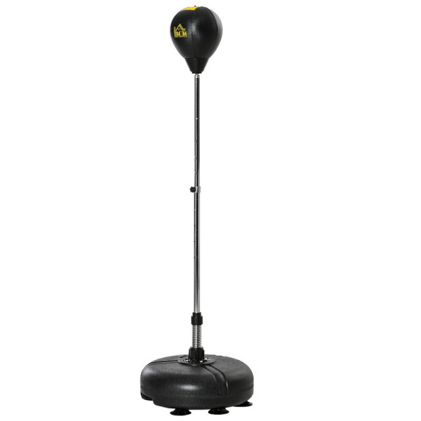 HOMCOM Punchingball Set Standbox Fitness Boxsack Training Set 133-151 cm höhenverstellbar mit 1 paar Handschuhe, A91-192GD