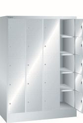 LISTA Fächerschrank (BxTxH) 1200x500x1695mm 4x5 Fächer Farbe: Lichtgrau, Verschlussvorrichtung, 11.520.020