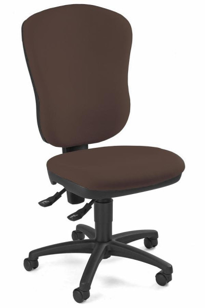 Topstar „Small-Office“ – Bürodrehstuhl, stufenlose Sitzhöhenverstellung, dunkelbraun, 8180G08