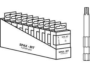 ART 88654 SPAX Cut-Case Bit T20+ SW 1/4 x 50 VE=S (50 Stück)