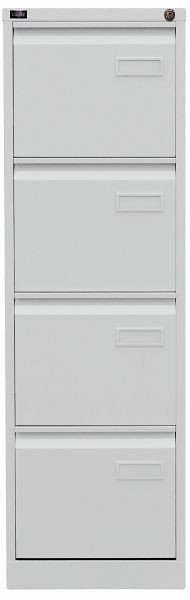 Bisley LIGHT Hängeregistraturschrank, einbahnig, DIN A4, 4 HR-Schubladen, verkehrsweiß, IPCCA14696