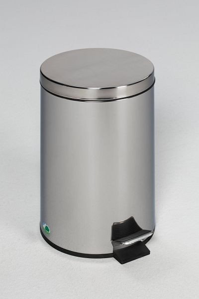 VAR Tret-Abfallsammler mit Fußpedal, 5 L, Edelstahl poliert, 43023