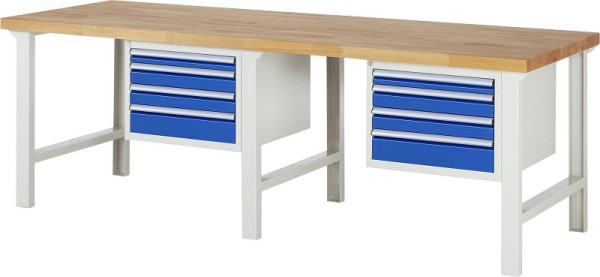 RAU Werkbank Serie 7000 - Modell 7132, B2500 x T900 x H840 mm, 13-7132A1-259B4S.11