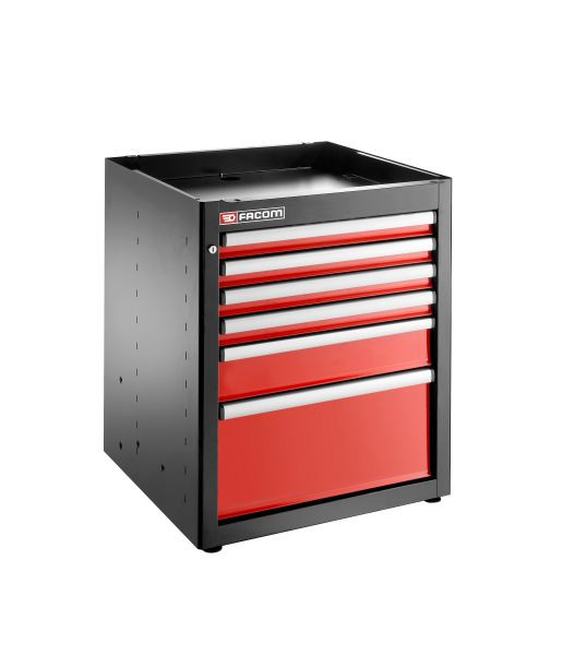 Facom JLS3 EINZELUNTERSCHRANK 6 SCHUBLADEN ROT, JLS3-MBS6T