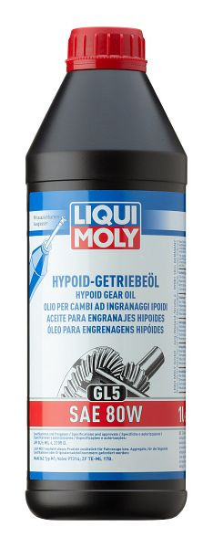 LIQUI MOLY Hypoid-Getriebeöl (GL5) SAE 80W, Dose Kunststoff, VE: 1 Liter, 1025