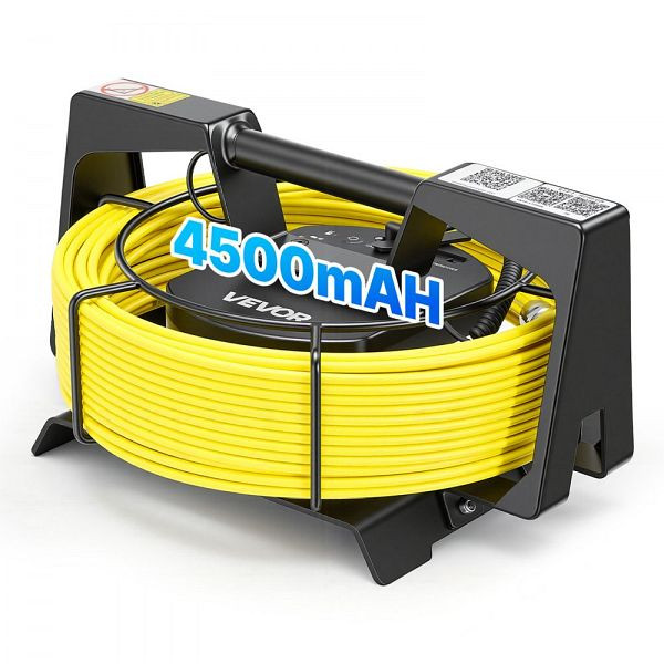 VEVOR Endoskopkamera WLAN, 50m, 12 LEDs, IP68, 4500mAh, Meter-Markierung, Kanalkamera 1080p HD 120° für Abfluss, WPSGDKSYBDPD05GRH001V9