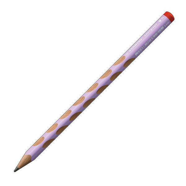 STABILO Ergonomischer Dreikant-Bleistift für Rechtshänder - EASYgraph in pastelllila - Einzelstift - Härtegrad HB, 322/17-HB