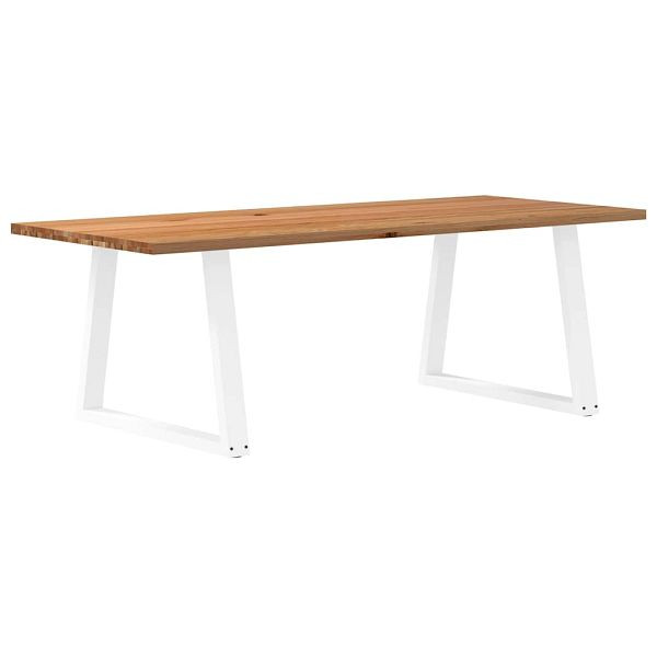 vidaXL Esstisch Hellbraun 240x100x74 cm Massivholz Eiche Rechteckig, 3304711