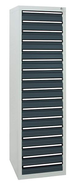 stumpf Schubladenschrank Serie STS 410, RAL 7035/7016, 17 Schubladen (17x100 mm), 7105171