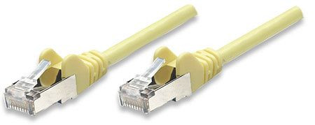 INTELLINET Netzwerkkabel, Cat5e, SF/UTP, CCA, RJ45-Stecker/RJ45-Stecker, 7,5 m, gelb, 330718