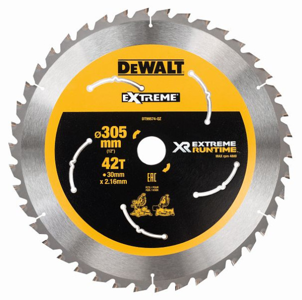 DeWalt Kreissägeblatt stationär 305/30mm 42WZ/FZ, DT99574-QZ