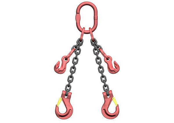 Pewag Anschlagkette mit Verkürzungsmöglichkeit und Kuppellasthaken SA 6 II A-HKS-VERK. 2000 V, 4003382