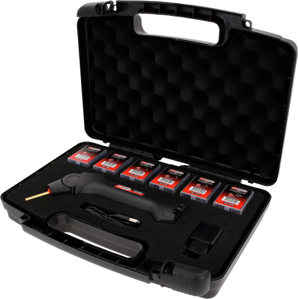 KS Tools Kunststoffreparatur-Satz, 303-tlg, Anwendung für: Stoßstangen, Abdeckungen, Verkleidungen, etc., 150.1065