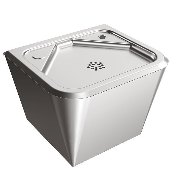 KWC Wandtrinkbrunnen, ANIMA, Edelstahl, 310x200x260 mm, 2 Hahnlöcher, 2130648990