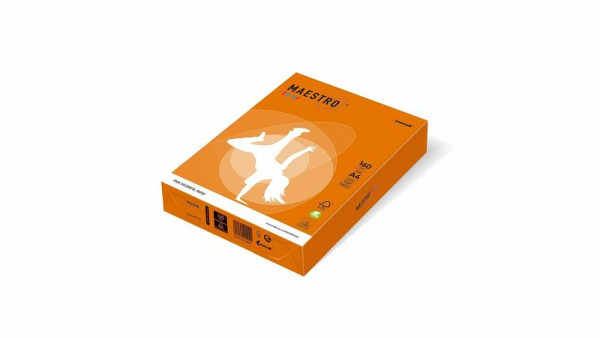 MAESTRO COLOR Kopierpapier MAESTRO® Color Pastell, A4, 120g/m², 250 Blatt, orange, 9417OR43A12S