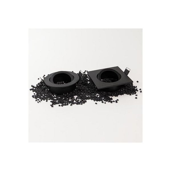 Brumberg LED-Einbaustrahler 14W LOOP-S Konverter schwarz IP20 1LED Kunststoff 82x82x3mm Ø/EB68mm, 144603
