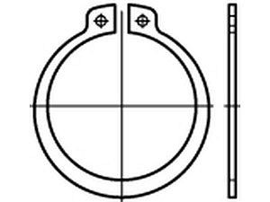 Sicherungsringe DIN 471 1.4122 5 x 0,6 rostfrei VE=S (100 Stück)