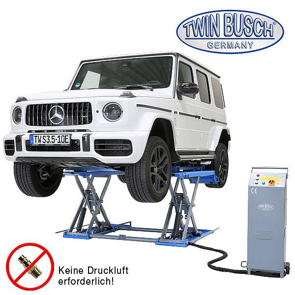 Twin Busch Scherenhebebühne 3.5 t, 230 V, TWS35-10E-230