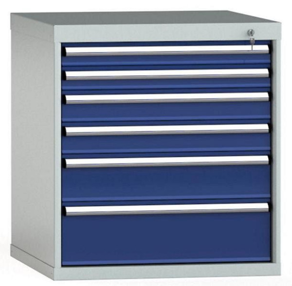 KLW Schubladenschrank 800 x 725 x 750 mm H x B x T, Einbaumaß: 700 mm, Einteilung: 36x36 Einheiten, EA / 100 kg, SGB0800-06EP-001
