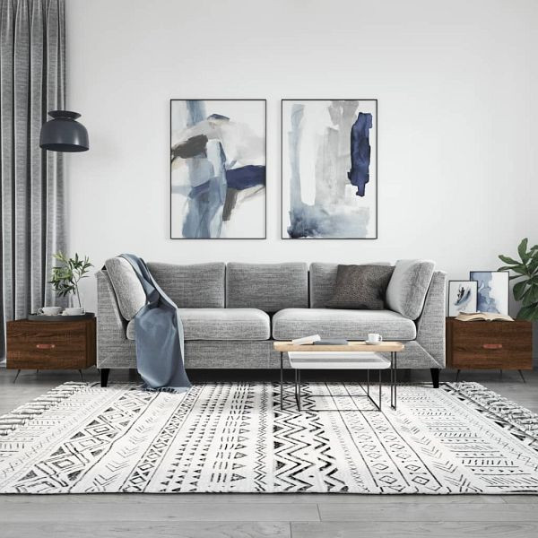 vidaXL Couchtische 2 Stück Braun Eichen-Optik 50x50x40 cm Holzwerkstoff, 829347