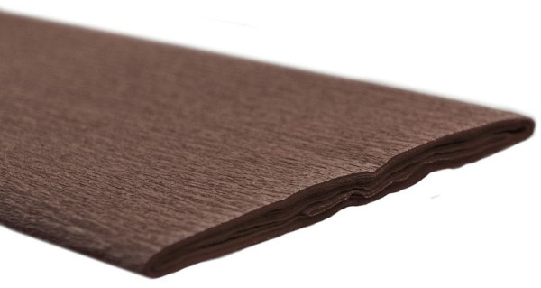 Werola Feinkrepppapier - 50 x 250 cm, schoko, VE: 2,5 m, 12061-115