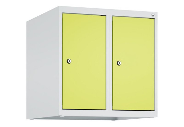C+P Schrankaufsatz Classic PLUS, Aufsatzschrank, 7035/0024, Zylinderschlösser, 500x500x500mm, 2 Abteile, 080090-29 S10025