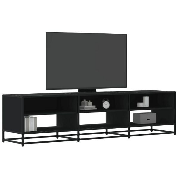 vidaXL TV-Schrank Schwarz 180x40x46 cm Holzwerkstoff, 3300805