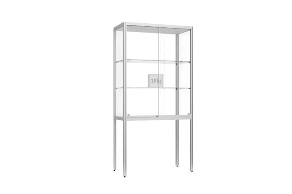 WSM Standvitrine FACTORY 300, 1000 x 2000 mm, 104100007