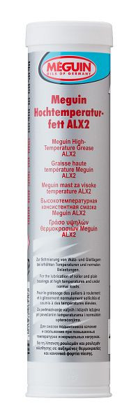 Meguin Hochtemperaturfett ALX2, Kartusche Kunststoff, VE: 0,4 kg, 6510