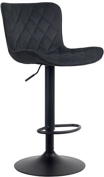 CLP Barhocker Emma Samt, schwarz, 321024, 4251756480042