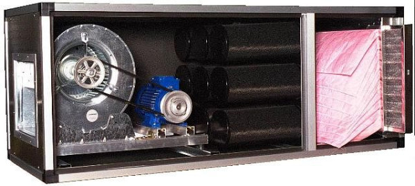AIRFAN Filterzentrale zur Geruchsbeseitigung und Filterung von organischen und chemischen Stoff, 501 kg mit doppelwandigen Paneelen, KCAW12000