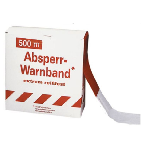 Stein HGS Absperrband -Reißfest-, 500m, 5 Rollen à 500m / inkl. Abrollkarton, 12958