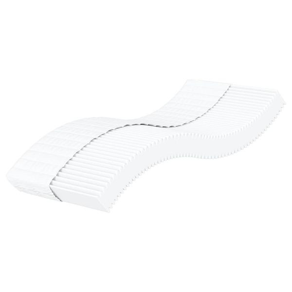 vidaXL Schaumstoffmatratze Weiß 90x200 cm Härtegrad H2 H3, 356341
